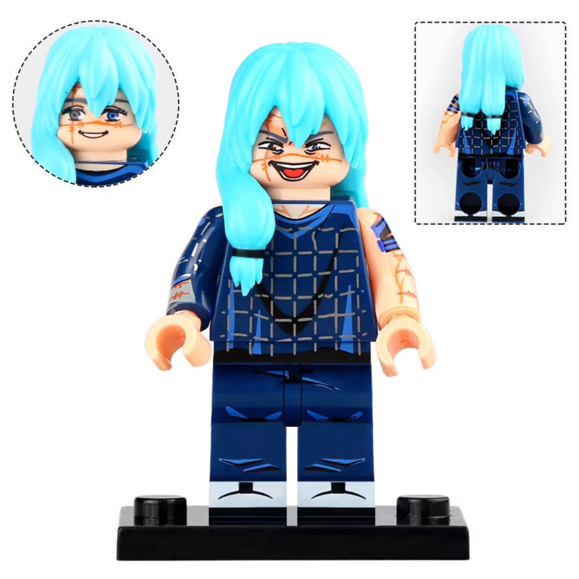 Mahito from Jujutsu Kaisen Custom Anime Minifigure - Minifigure Bricks