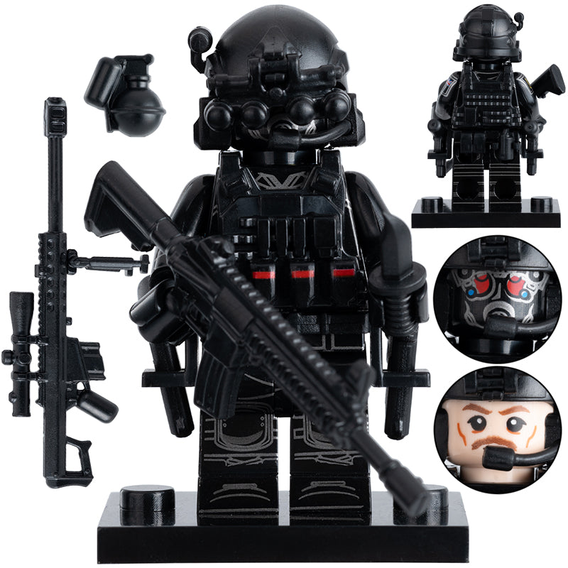British Army Special Air Service (SAS) Soldier Custom Minifigure - Minifigure Bricks