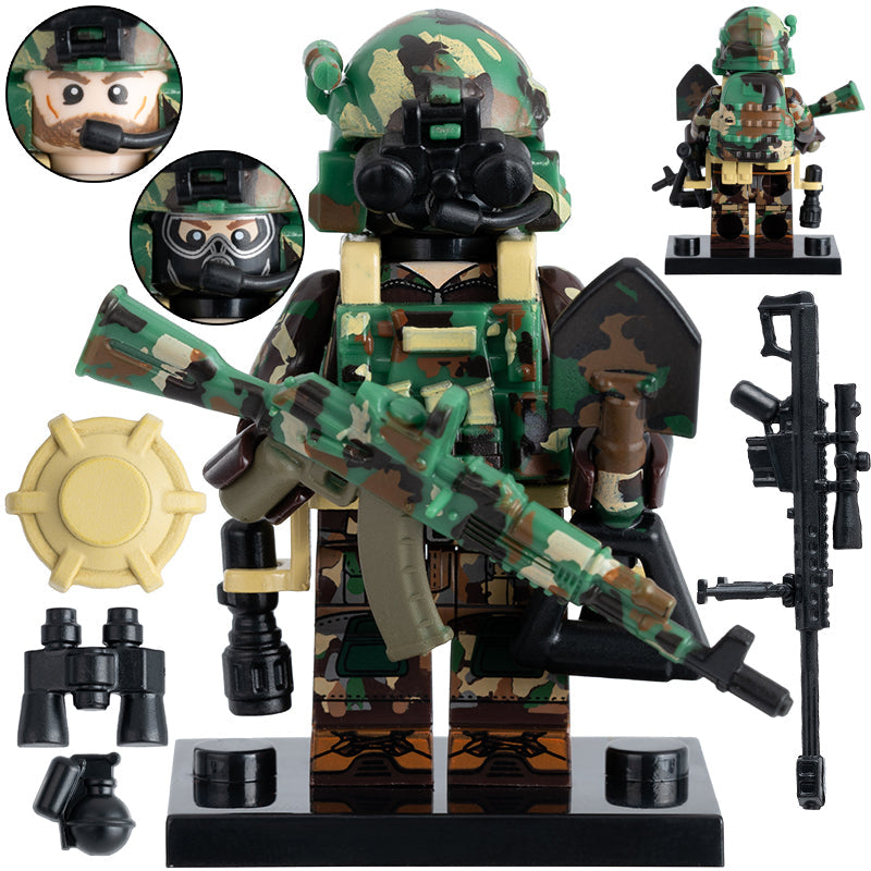 Russian Alpha Group Soldier Custom Military Minifigure - Minifigure Bricks