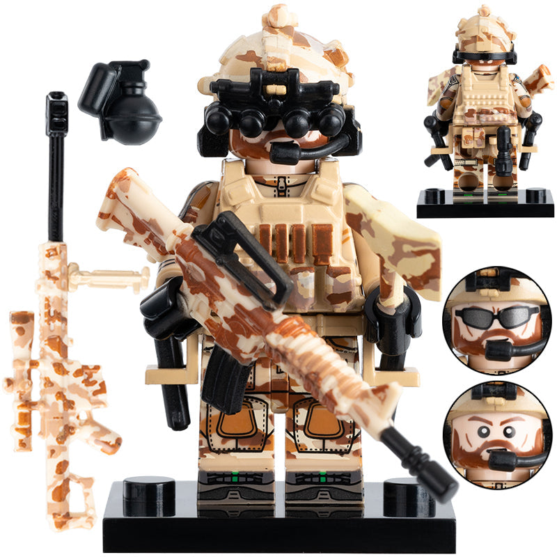 US Delta Special Forces Soldier Custom Military Minifigure - Minifigure Bricks