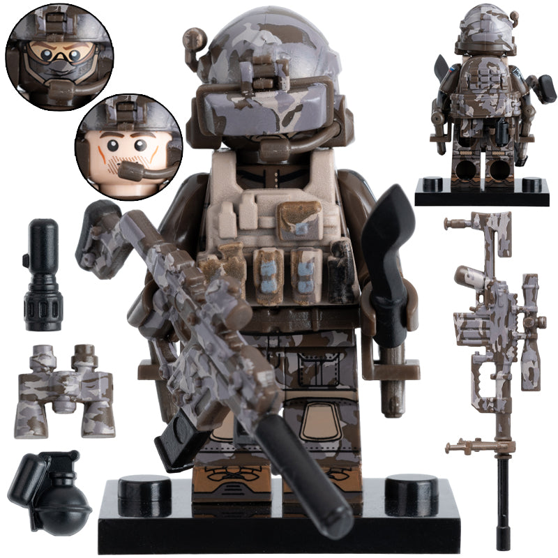 Special Operation Forces Soldier Custom Military Minifigure - Minifigure Bricks