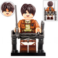 Eren Yeager From Attack on Titan Custom Anime Minifigure - Minifigure Bricks