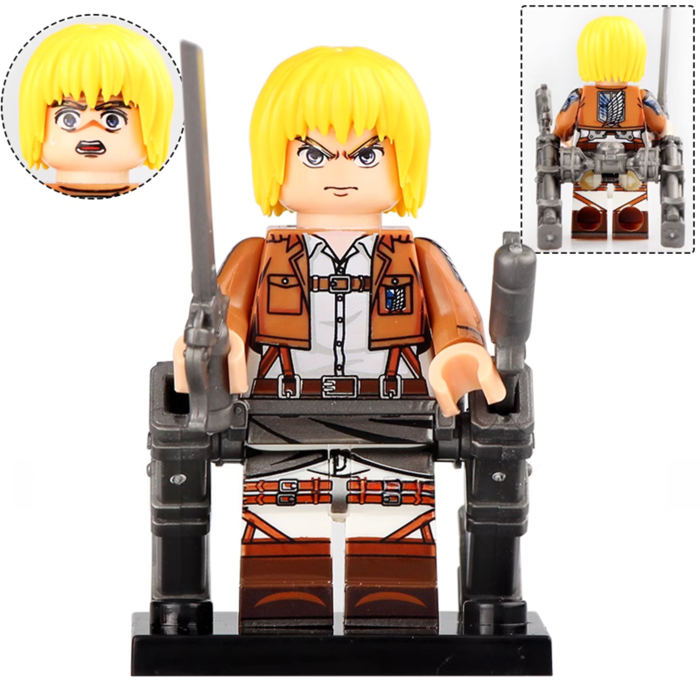 Armin Arlert From Attack on Titan Custom Anime Minifigure - Minifigure Bricks