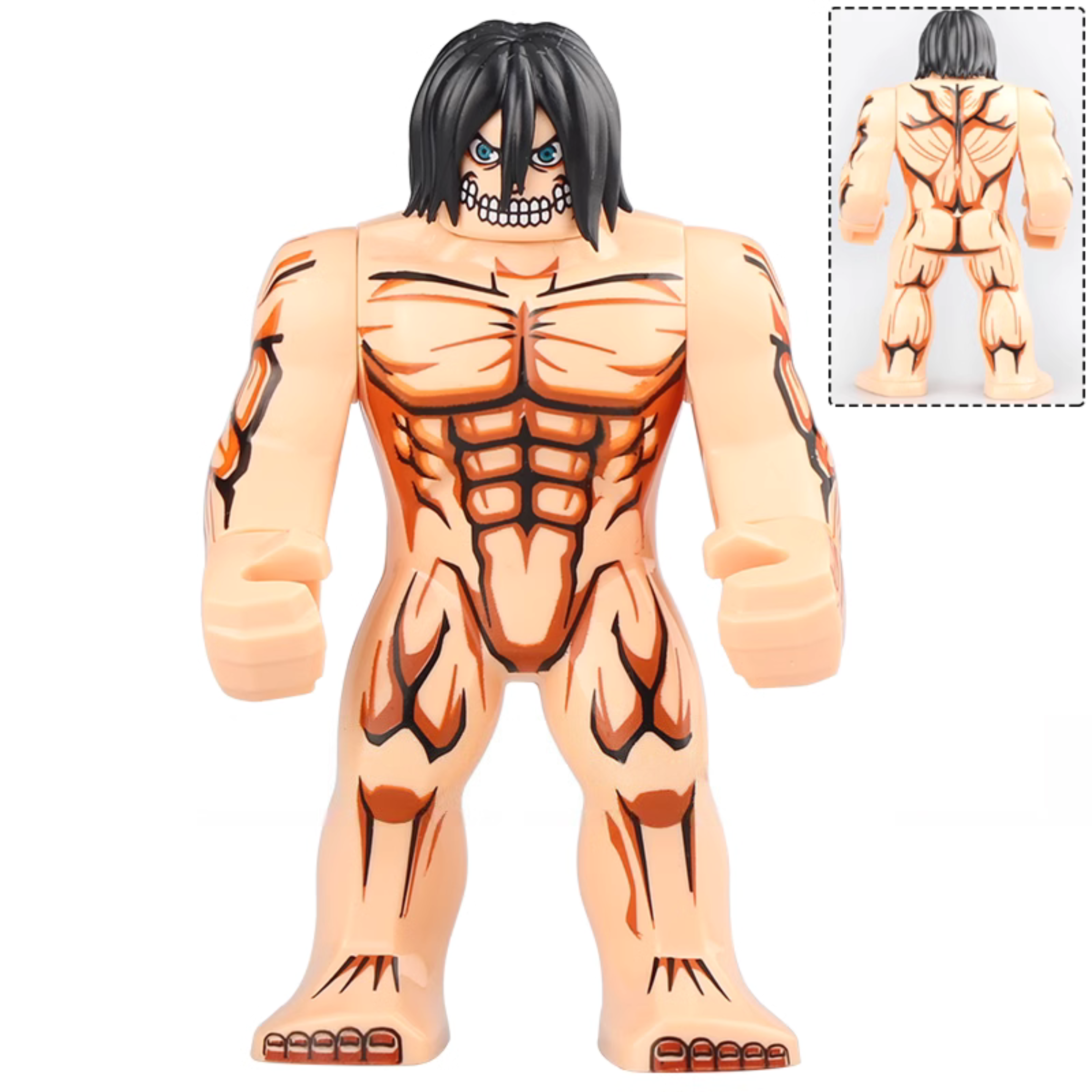 Eren Yeager (Titan Form) Attack on Titan Custom Anime Large Minifigure - Minifigure Bricks