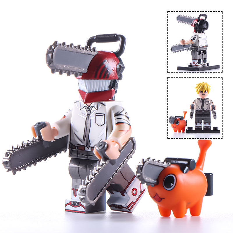 Denji from Chainsaw Man Custom Anime Minifigure - Minifigure Bricks