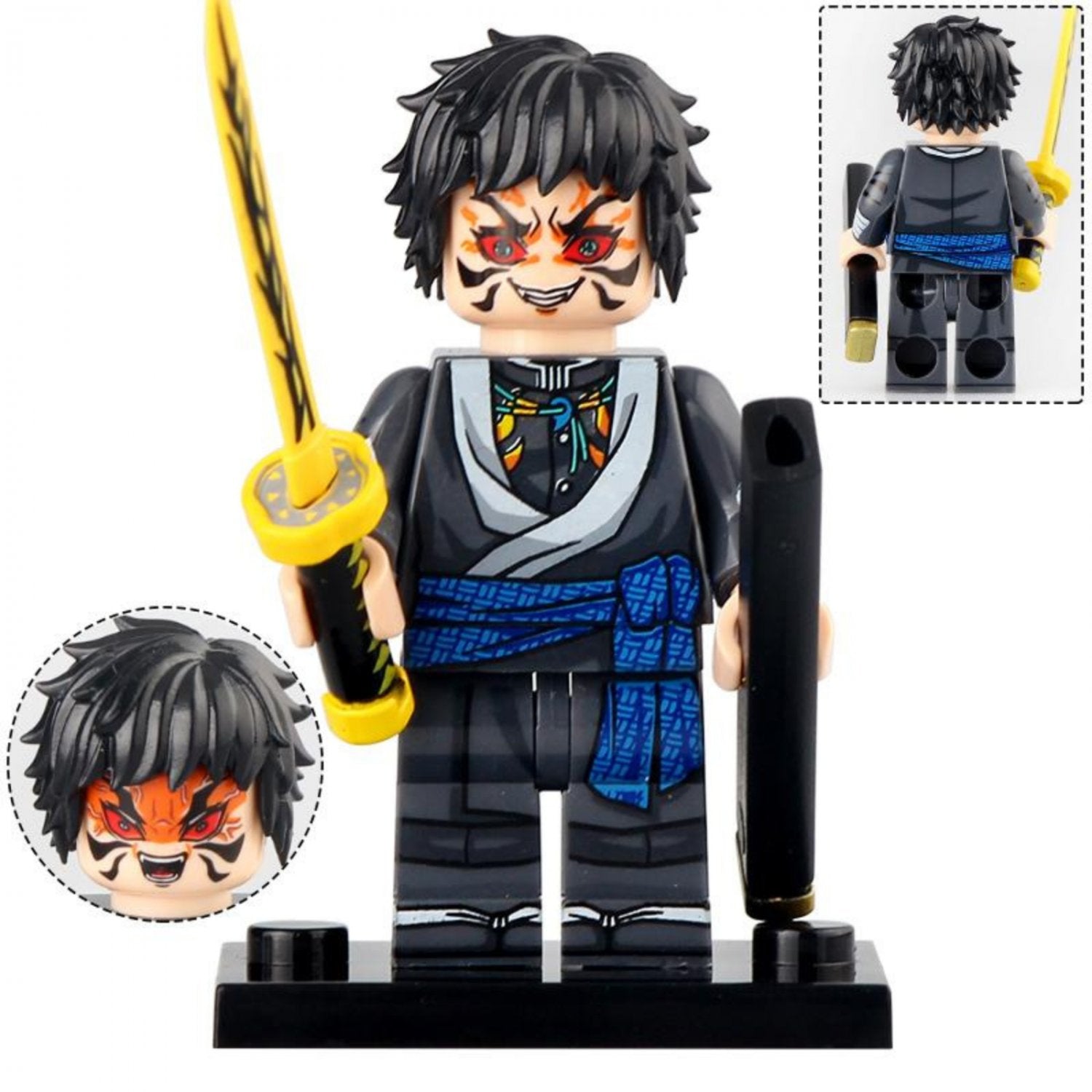 Kaigaku From Demon Slayer Custom Anime Minifigure - Minifigure Bricks