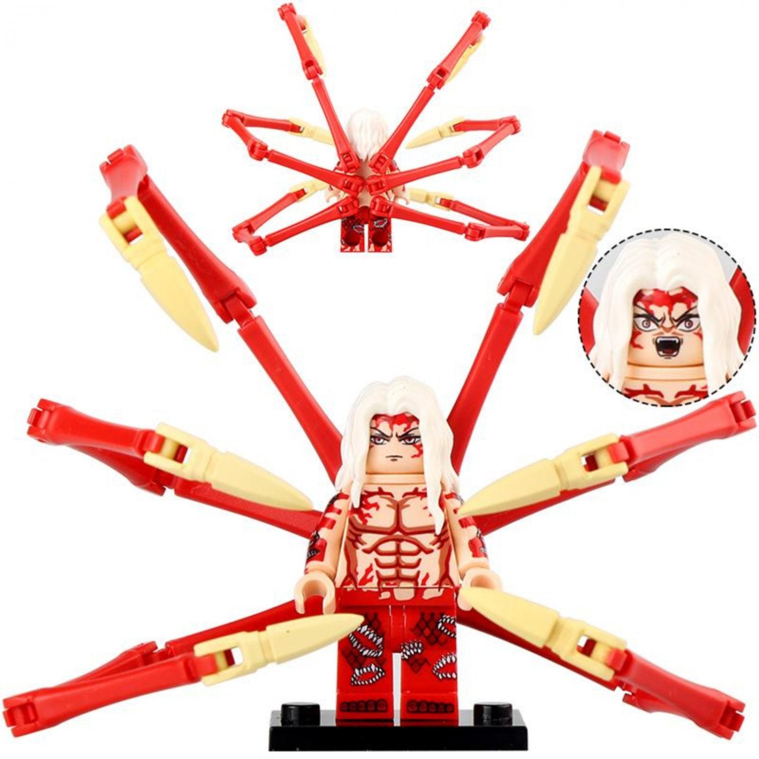 Muzan Kibutsuji From Demon Slayer Custom Anime Minifigure - Minifigure Bricks