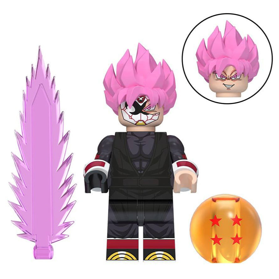 Goku Black from Dragon Ball Z Custom Minifigure - Minifigure Bricks