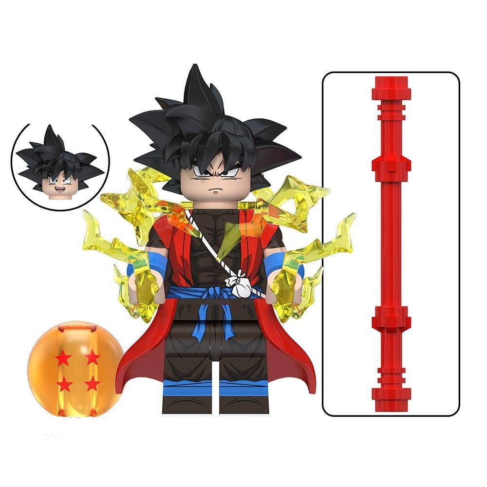 Xeno Goku from Dragon Ball Z Custom Minifigure - Minifigure Bricks