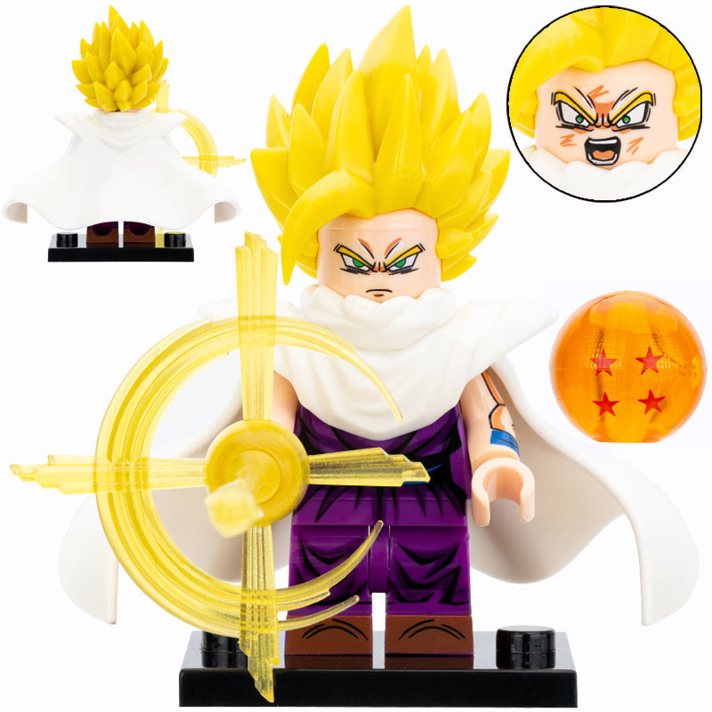 Son Gohan from Dragon Ball Z Custom Minifigure - Minifigure Bricks