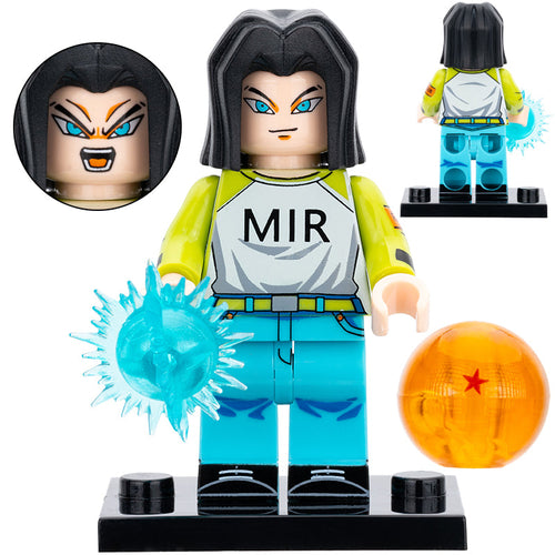 Android 17 from Dragon Ball Z Custom Minifigure - Minifigure Bricks