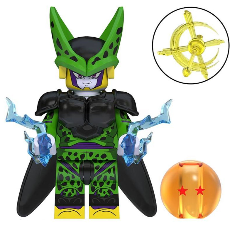 Cell from Dragon Ball Z Custom Minifigure - Minifigure Bricks