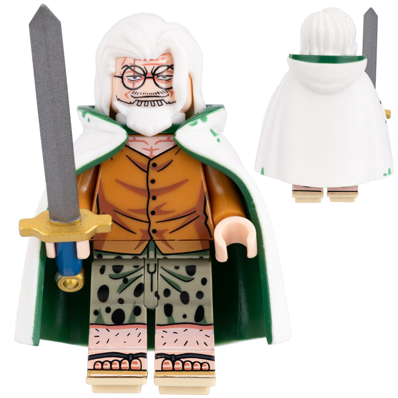 Silvers Rayleigh Custom One Piece Anime Minifigure - Minifigure Bricks