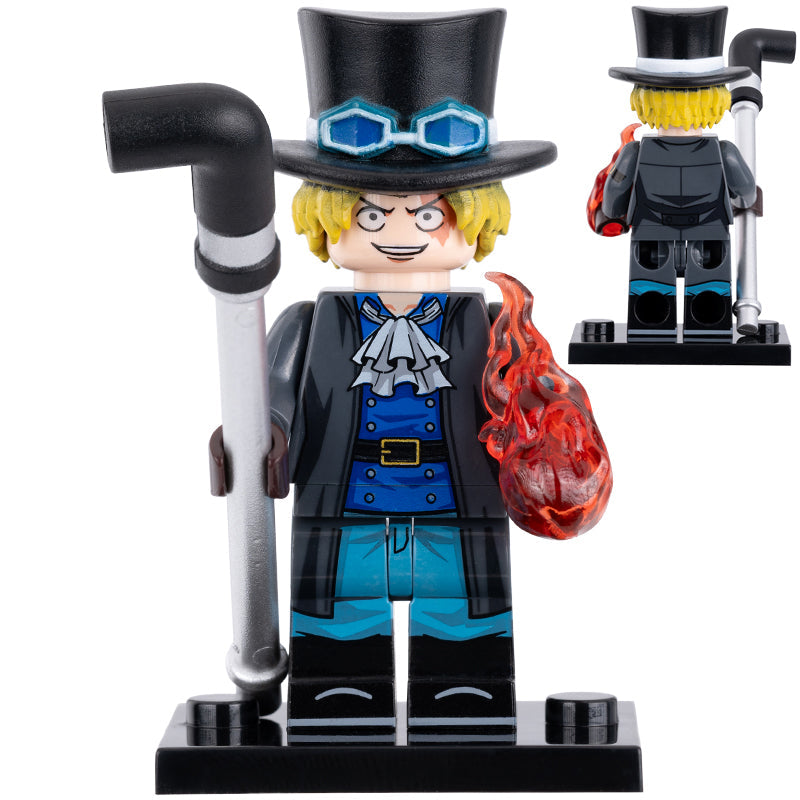 Sabo Custom One Piece Anime Minifigure - Minifigure Bricks