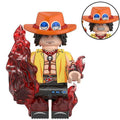 Portgas D. Ace Custom One Piece Anime Minifigure - Minifigure Bricks