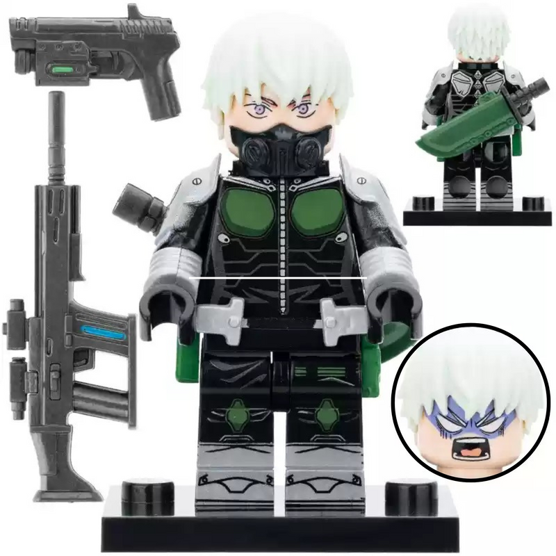 Leno Ichikawa from Defense Force Anime Minifigure - Minifigure Bricks