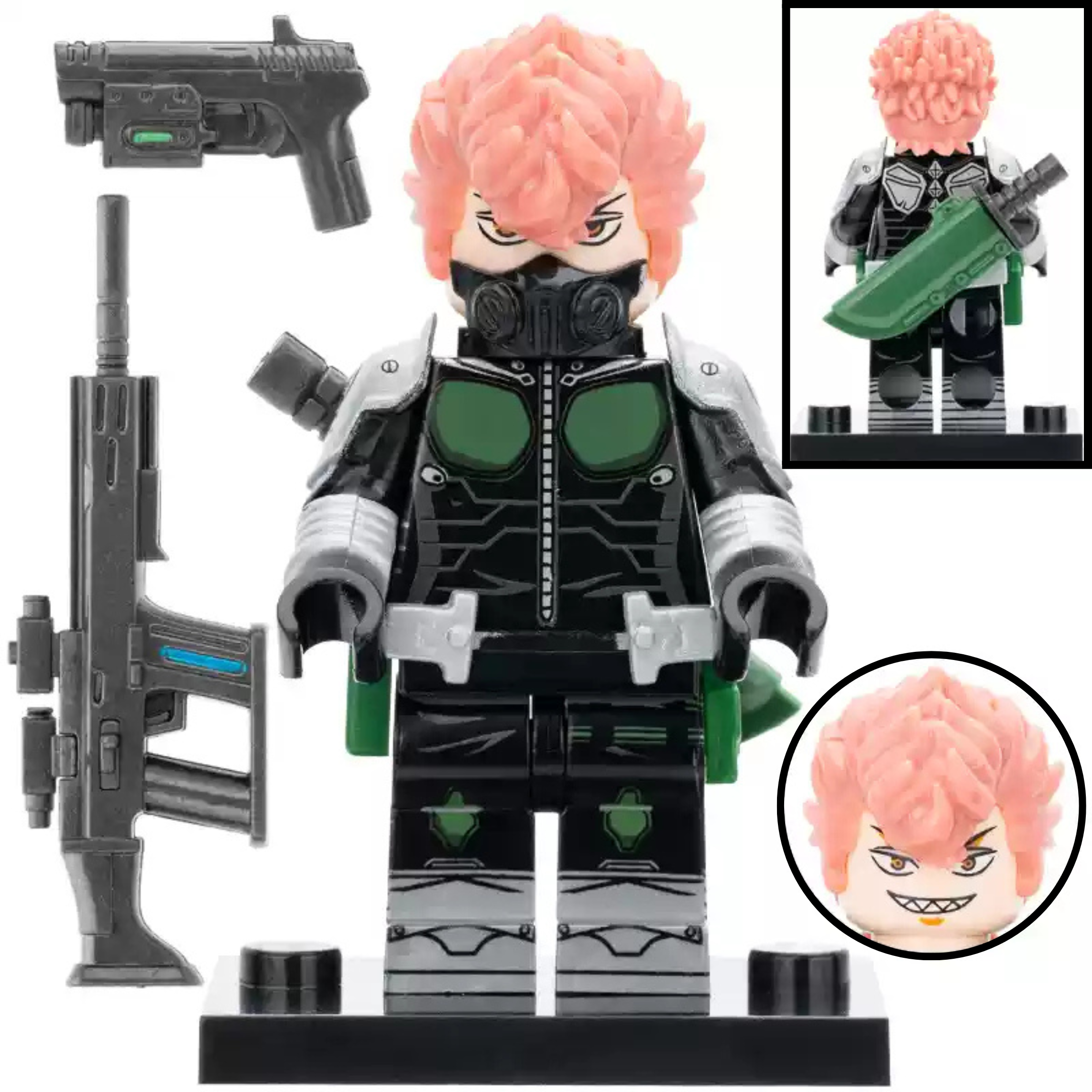 Iharu Furuhashi from Defense Force Anime Minifigure - Minifigure Bricks