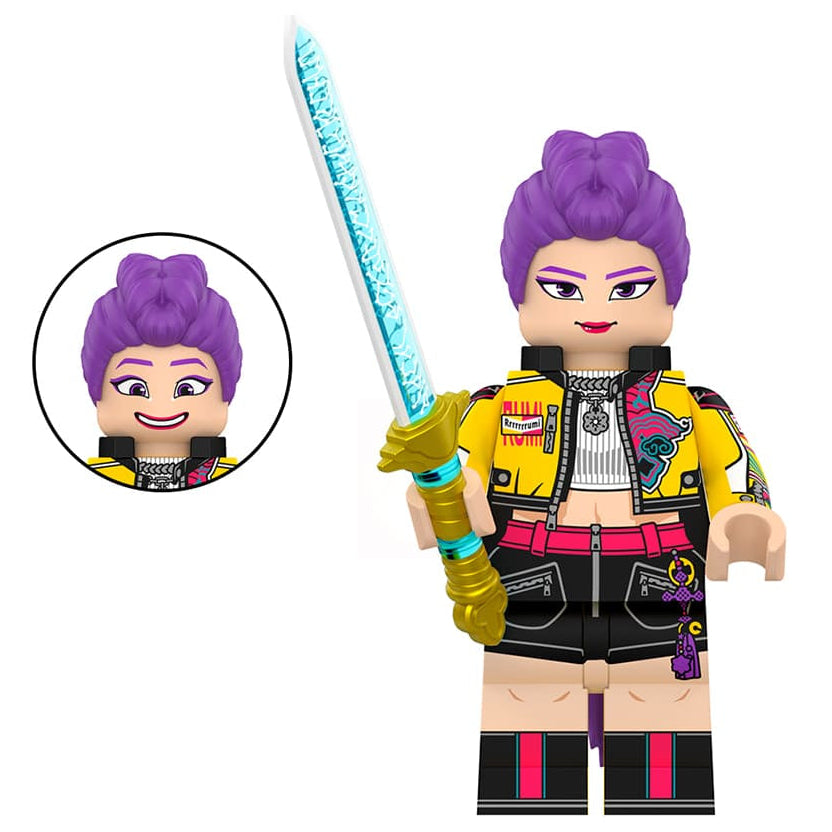 Rumi Kang Custom KPop Demon Hunters Minifigure - Minifigure Bricks