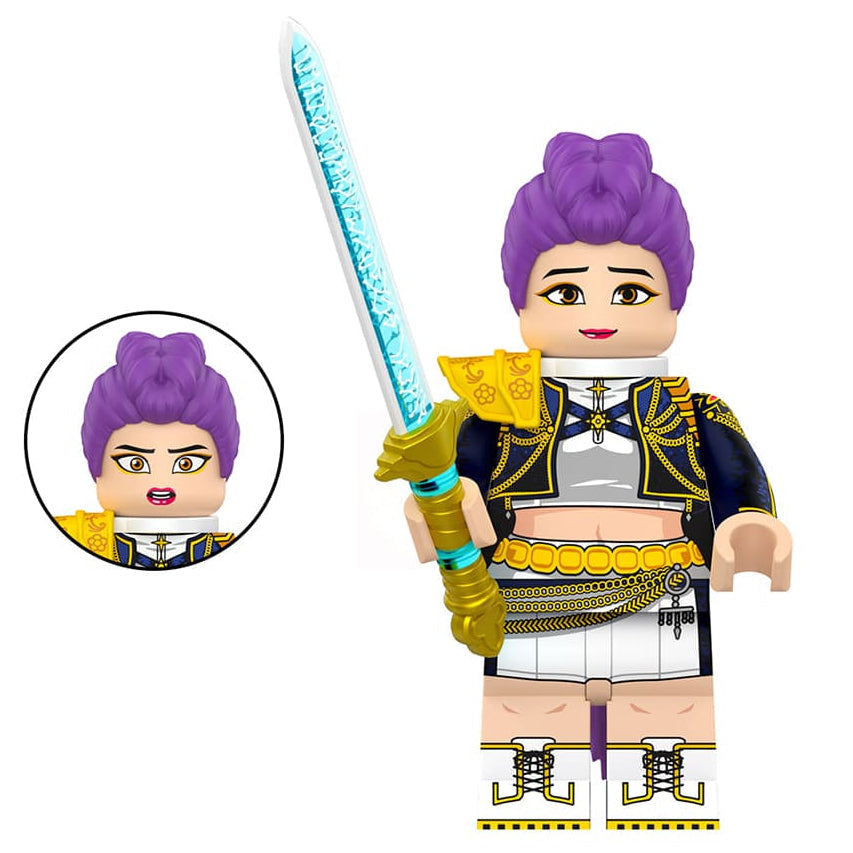 Rumi Kang Custom KPop Demon Hunters Minifigure - Minifigure Bricks