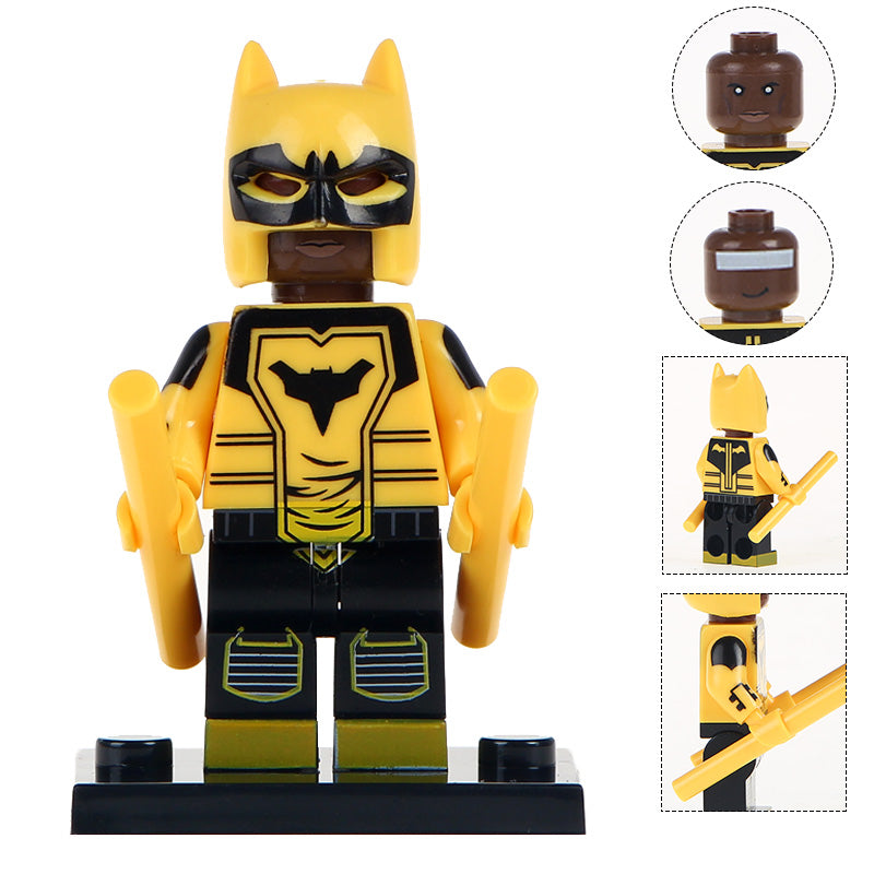 Batman Duke Thomas Prime Earth Custom DC Comics Superhero Minifigure - Minifigure Bricks