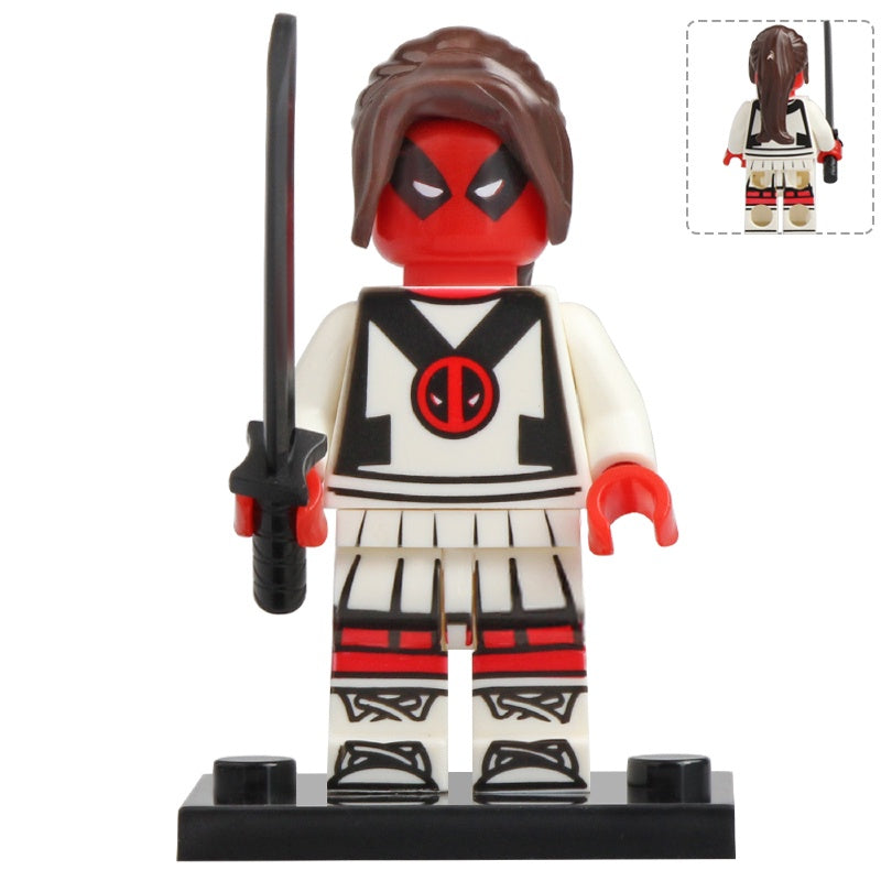 Cheerleader Deadpool Custom Marvel Minifigure - Minifigure Bricks