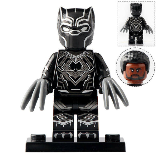 Black Panther (Avengers Endgame) Custom Marvel Superhero Minifigure - Minifigure Bricks