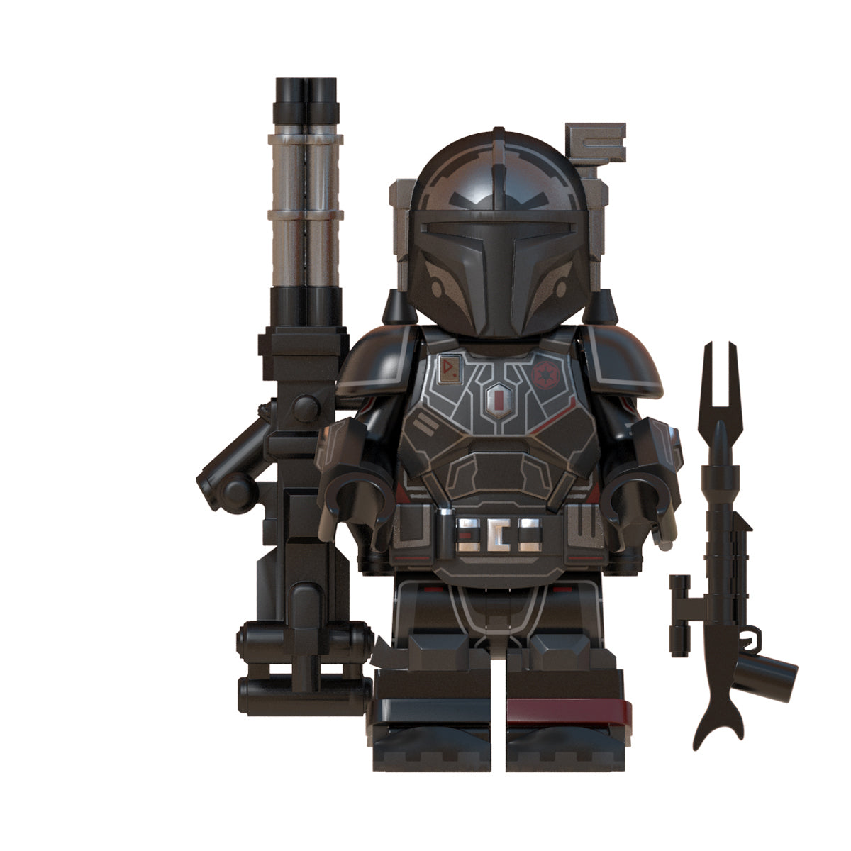 Heavy Infantry Mandalorian custom Star Wars Minifigure - Minifigure Bricks