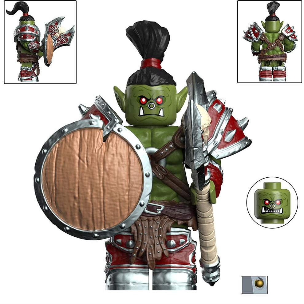 Orc Custom World of Warcraft Minifigure