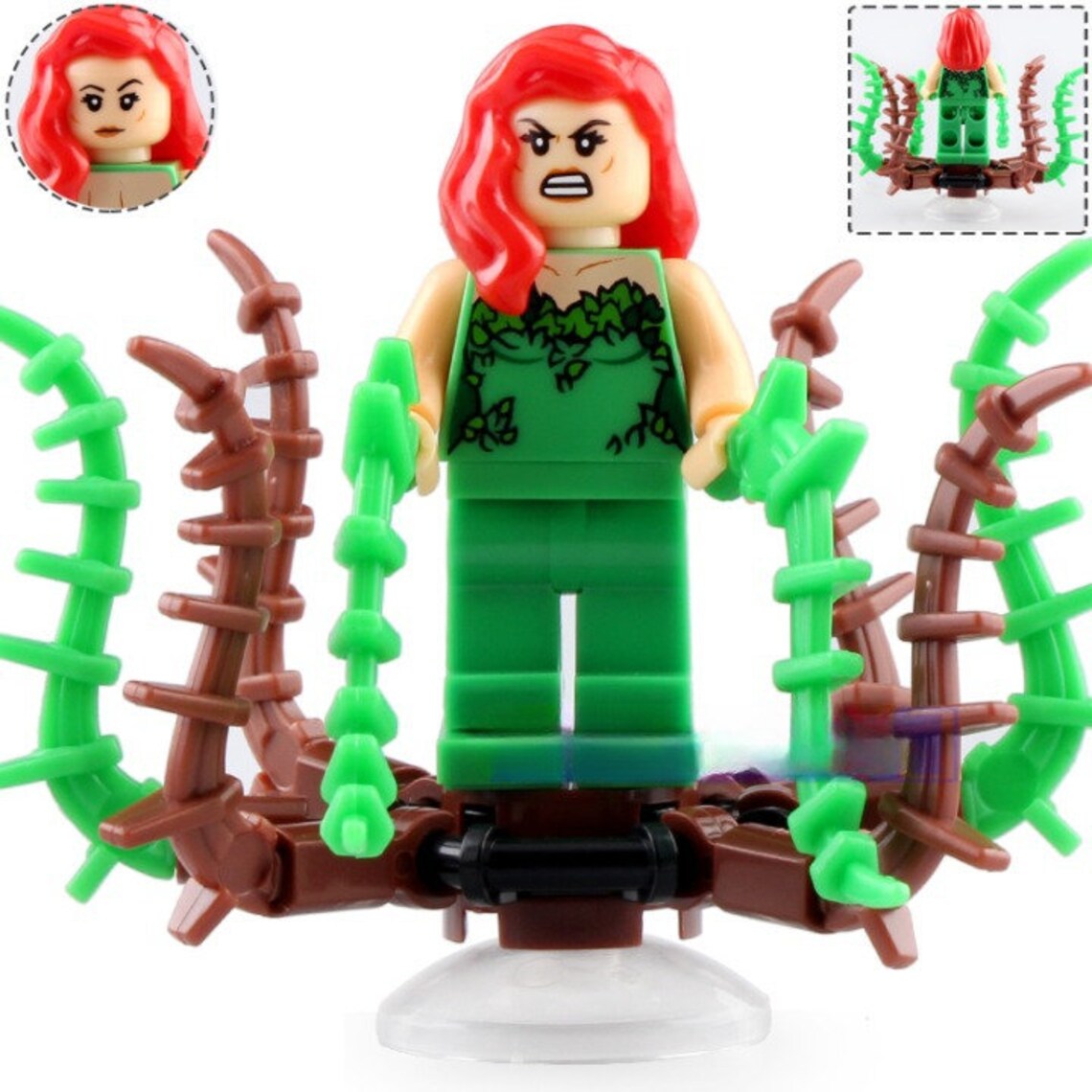 Poison Ivy Custom DC Comics Superhero Minifigure - Minifigure Bricks