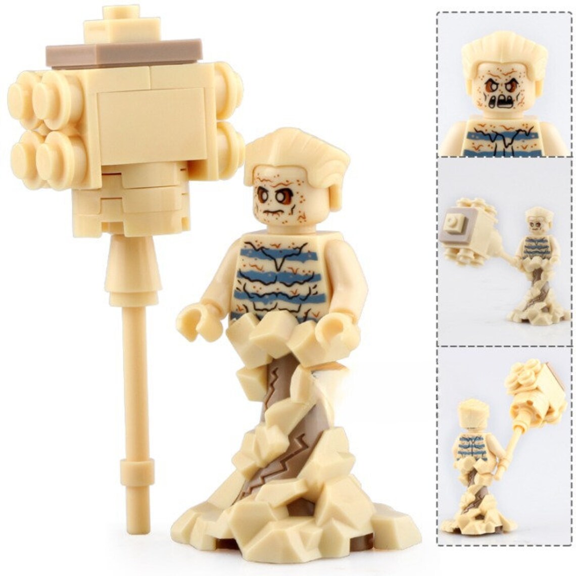 Sandman Custom Marvel Supervillain Minifigure - Minifigure Bricks