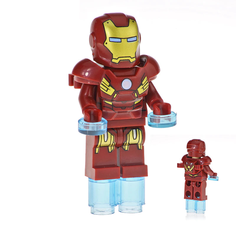Iron Man Mark 7 Custom Marvel Superhero Minifigure - Minifigure Bricks