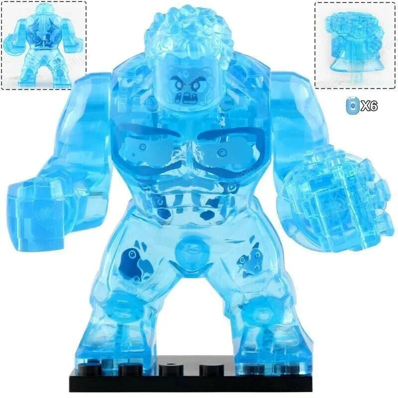 Hydro-Man Water Elemental Custom Marvel Superhero Large Minifigure - Minifigure Bricks