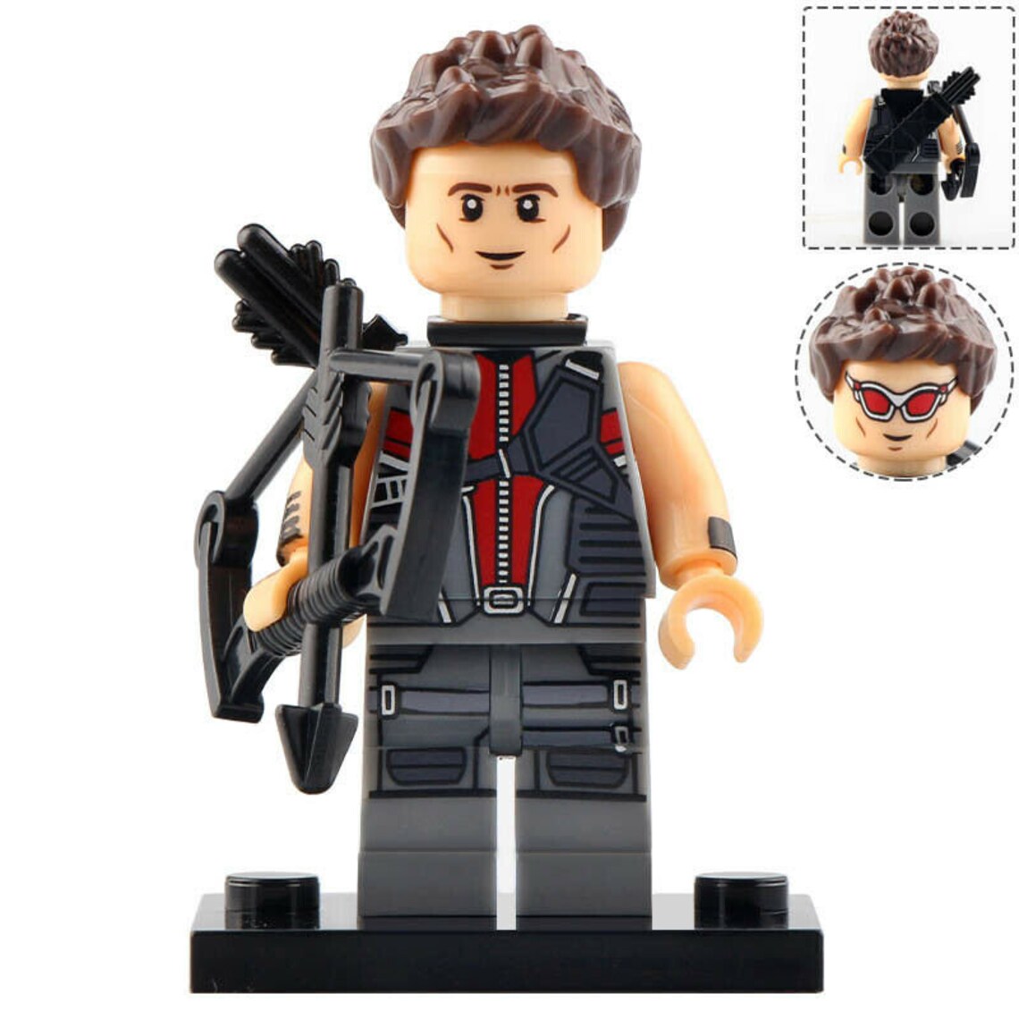 Hawkeye Clint Barton Custom Marvel Superhero Minifigure - Minifigure Bricks