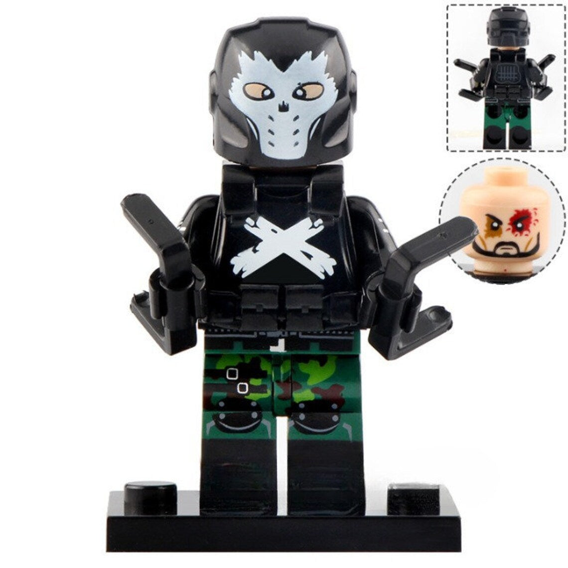 Crossbones Custom Marvel Supervillain Minifigure - Minifigure Bricks
