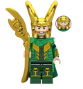 Loki Chrome Custom Marvel Superhero Minifigure - Minifigure Bricks