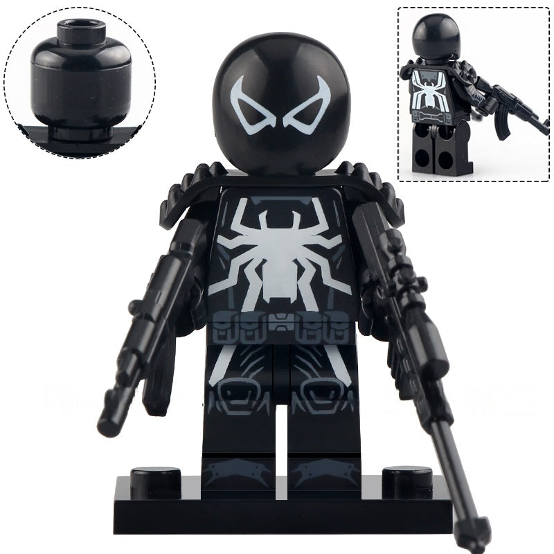 Agent Venom Custom Marvel Superhero Minifigure - Minifigure Bricks
