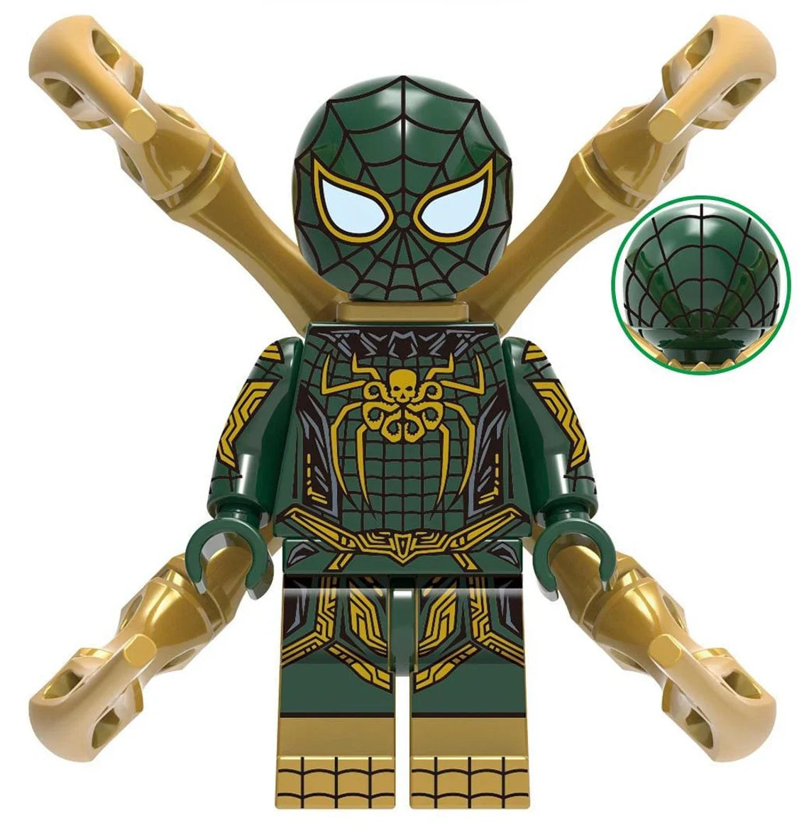 Hydra Spider-Man Custom Marvel Superhero Minifigure - Minifigure Bricks
