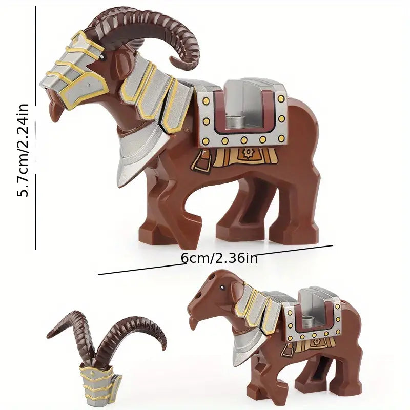 War Goats custom The Hobbit Minifigure - Minifigure Bricks