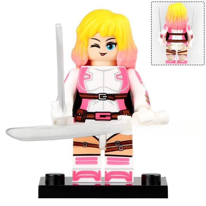 Gwenpool Custom Marvel Superhero Minifigure - Minifigure Bricks