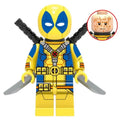 Deadpool (Yellow) Custom Marvel Superhero Minifigure