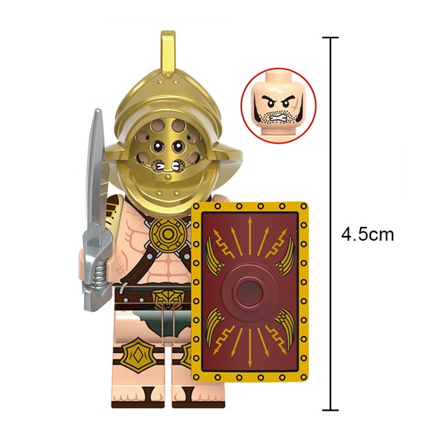Roman Gladiator Minifigure - Minifigure Bricks