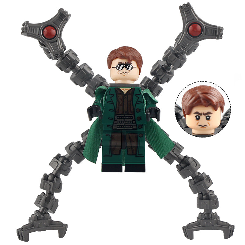 Dr. Otto Octavius from Spider-Man Custom Marvel Villain Minifigure - Minifigure Bricks