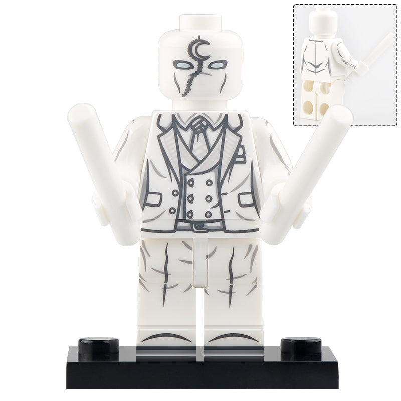 Moon Knight Custom Marvel Superhero Minifigure - Minifigure Bricks
