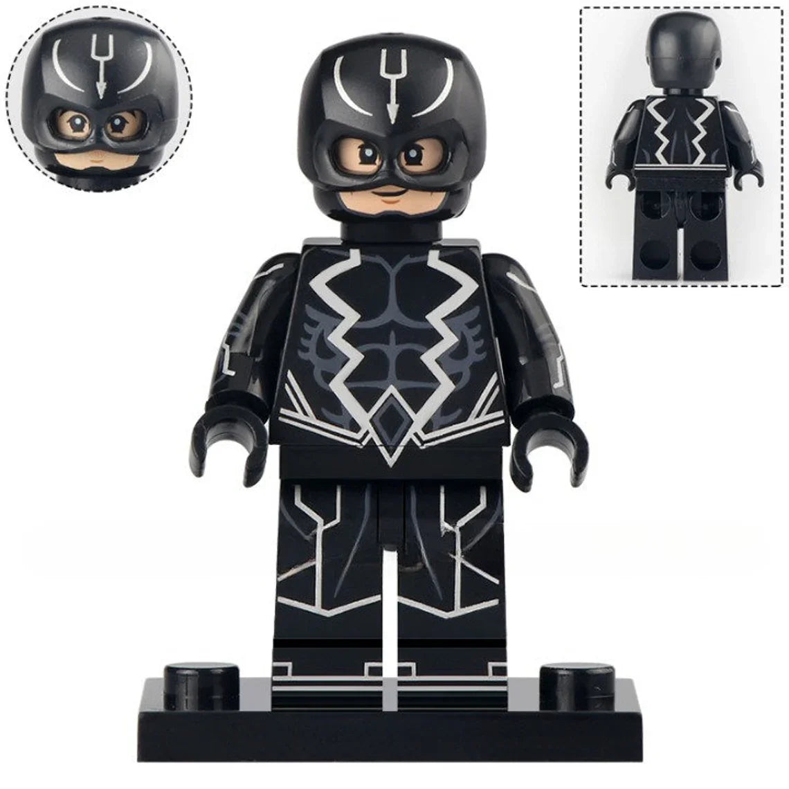 Black Bolt the Illuminati Marvel Superhero Minifigure - Minifigure Bricks