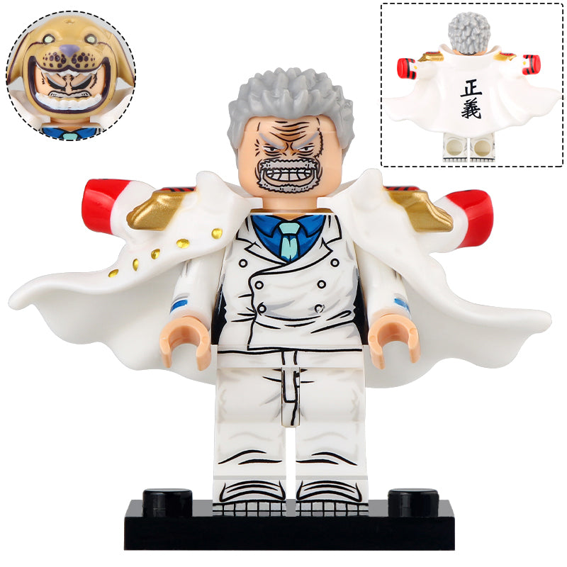 Monkey D. Garp Custom One Piece Anime Minifigure - Minifigure Bricks