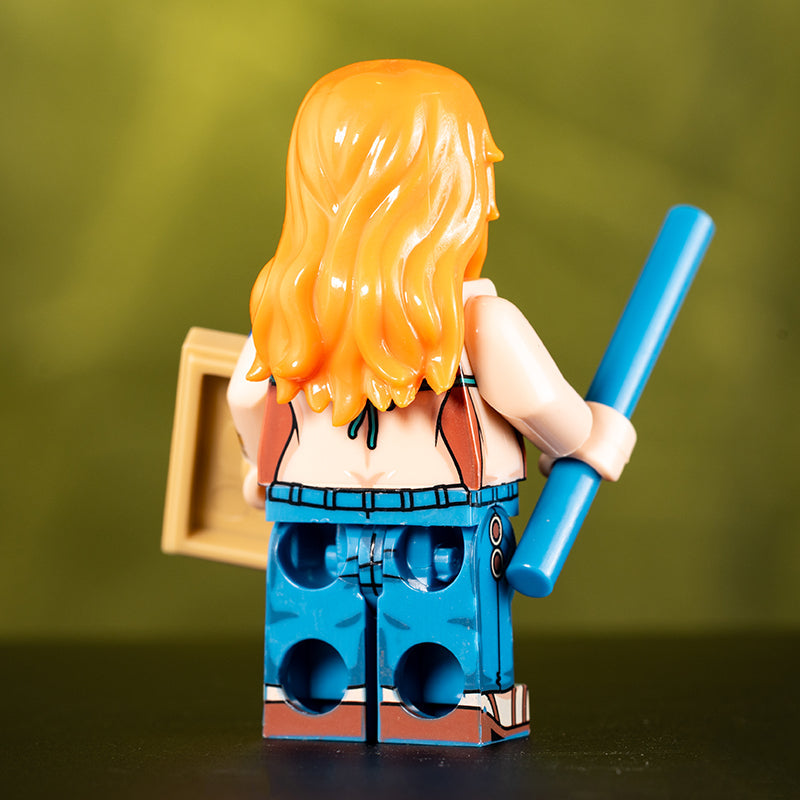 Nami Custom One Piece Anime Minifigure - Minifigure Bricks