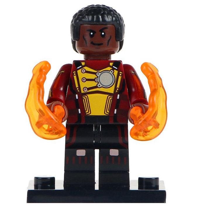 Firestorm Custom DC Comics Superhero Minifigure - Minifigure Bricks