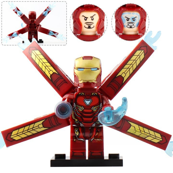 Iron Man Mark 50 Custom Marvel Superhero Minifigure - Minifigure Bricks