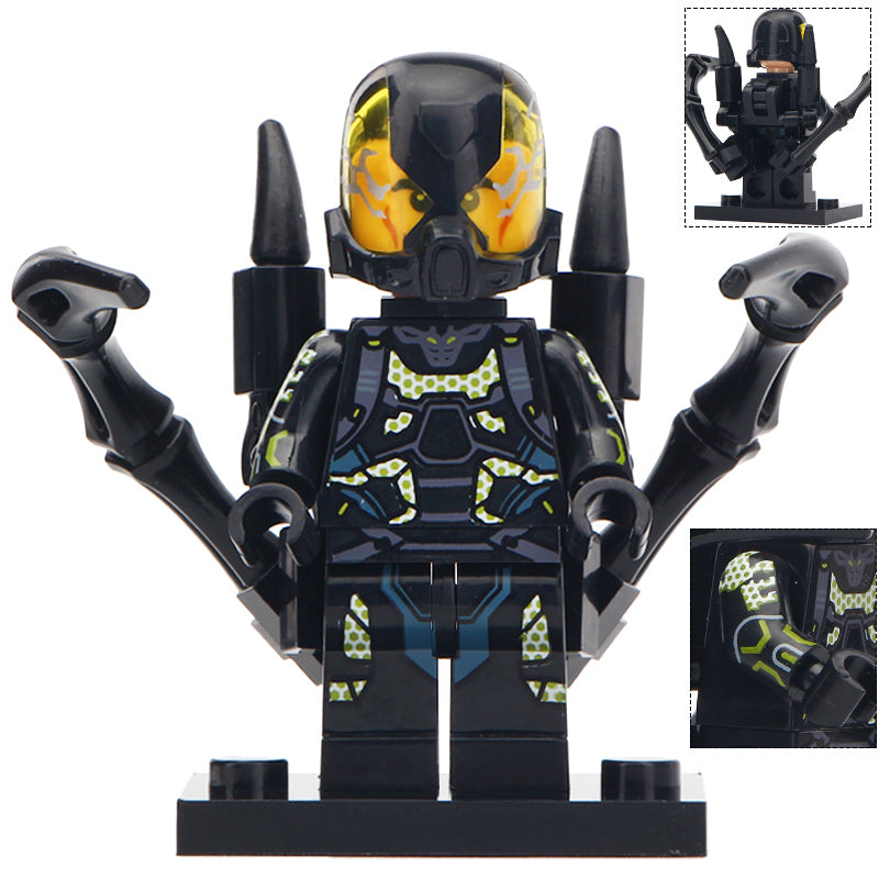 Yellowjacket Custom Marvel Superhero Minifigure - Minifigure Bricks