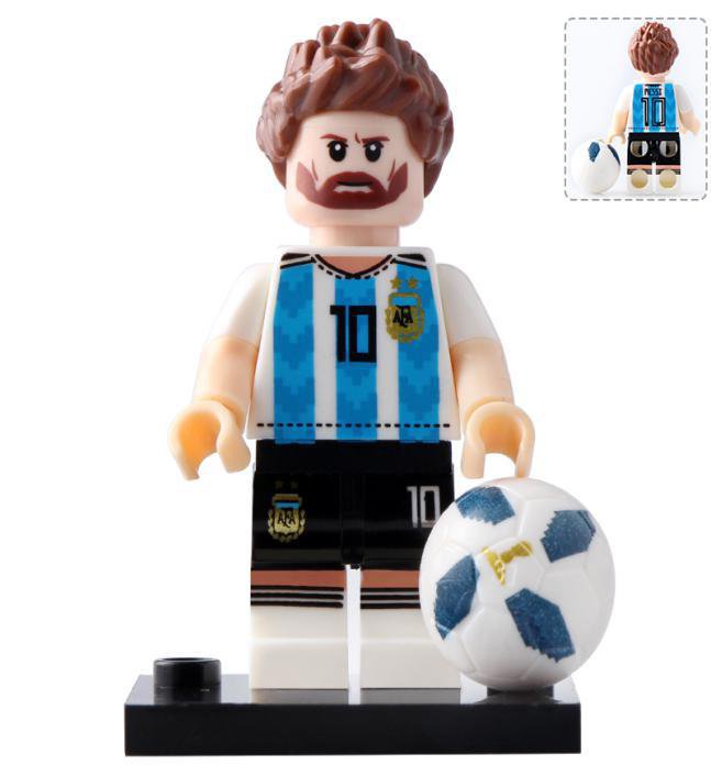Lionel Messi Minifigure Argentine International Kit Football Legend - Minifigure Bricks